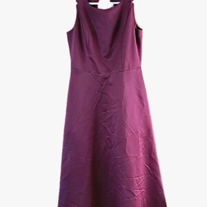 David’s bridal celebrate Women’s WINE formal Gown dress POCKETS Size 14